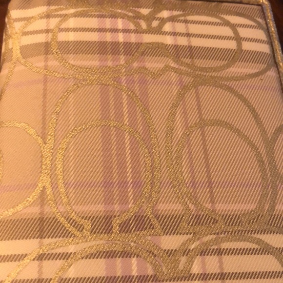 Coach Tartan Plaid Passport Wallet Case - Picture 2 of 5